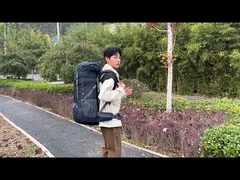 রেইন কভার সহ 40L রিপস্টপ নাইলন আউটডোর ওয়াটারপ্রুফ হাইকিং ব্যাকপ্যাক